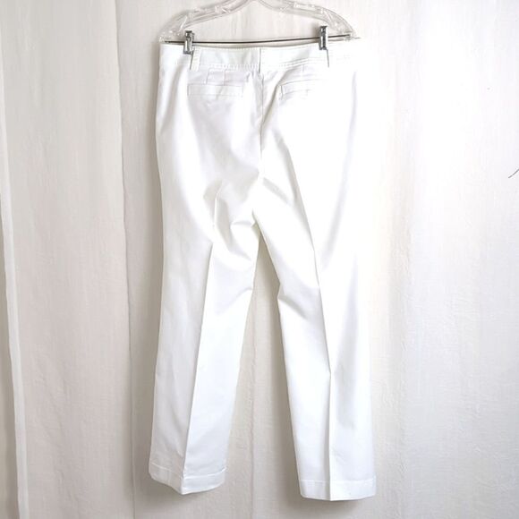 Ann Taylor White Cotton Summer Pants Size 12P - Picture 5 of 6